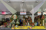 mercado de flores, parque azul